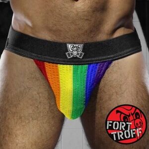 Fort Troff Rainbow Jock XL 35-37" waist 40% cotton/40% nylon/20% rayon